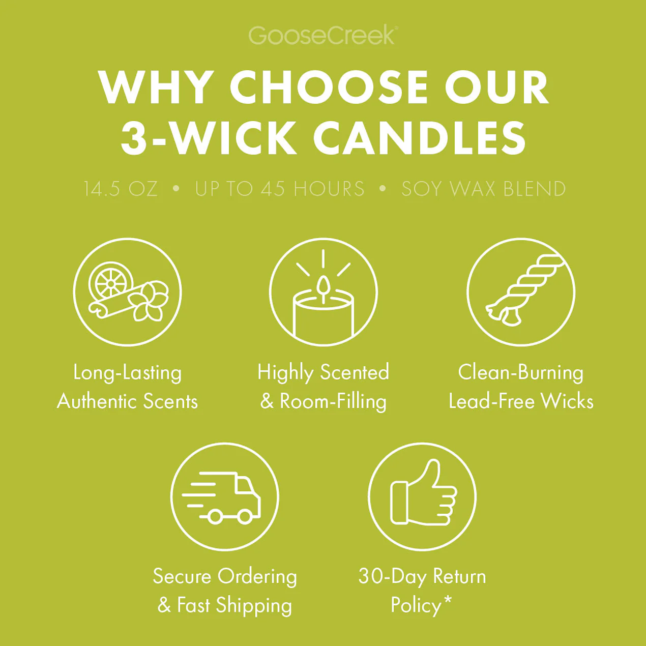 Lemongrass & Sage Aromatherapy 3-Wick Candle - Image 4